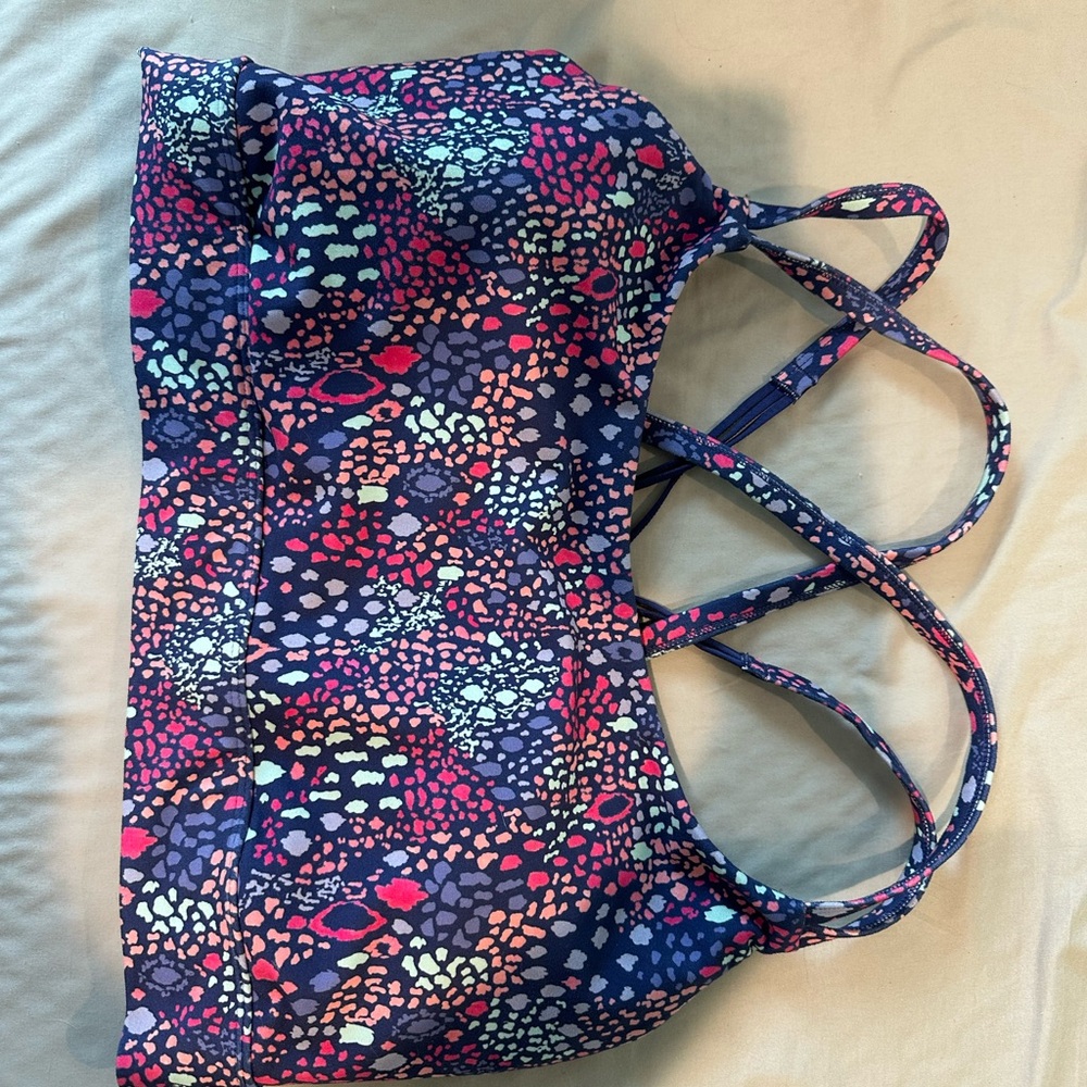 Colorful Patterned Sports Bra